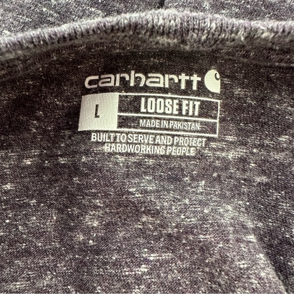 Carhartt Loose Fit Tee - Heathered Plum - Men’s Large - Like New - Picture 4 of 5